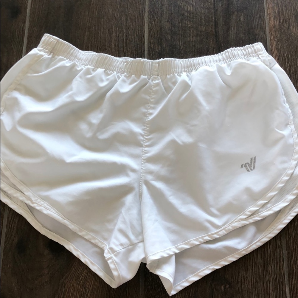 White Varsity Cheer shorts!